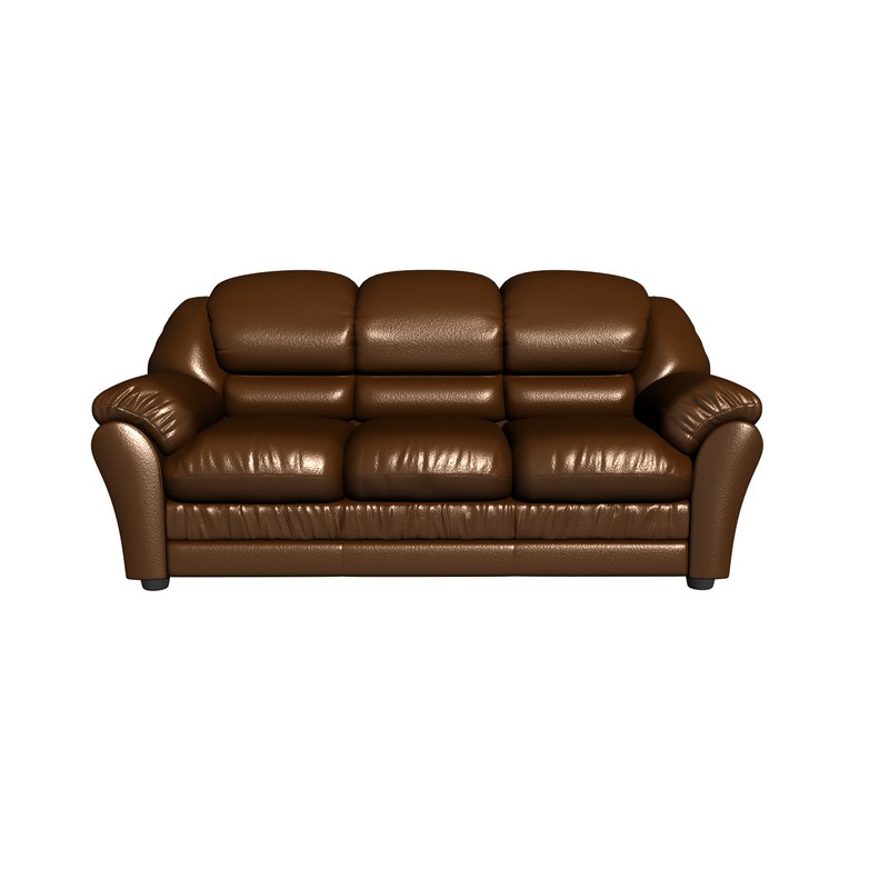 Classic Leather Sofa 3d Model, Traditional Leather Furniture