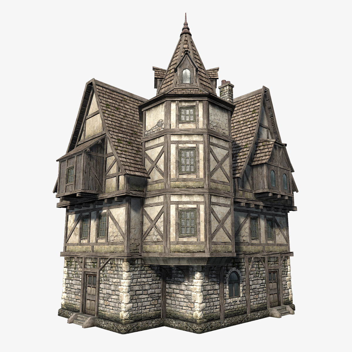 3ds fantasy medieval house