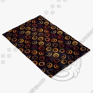 momeni rugs abstract nw18chr 3d model