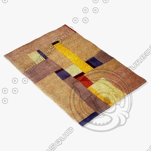 3d model momeni rugs abstract nw23gry