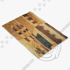 momeni rugs abstract nw31ivy 3d model