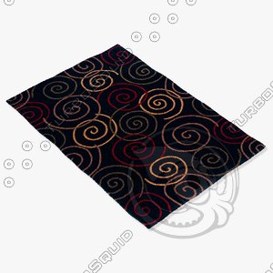 3d momeni rugs abstract odyssod05blk model
