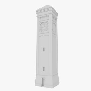 3ds max clock tower