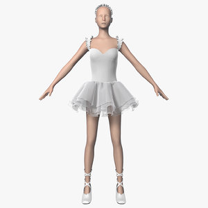 dress ballerina 3d model