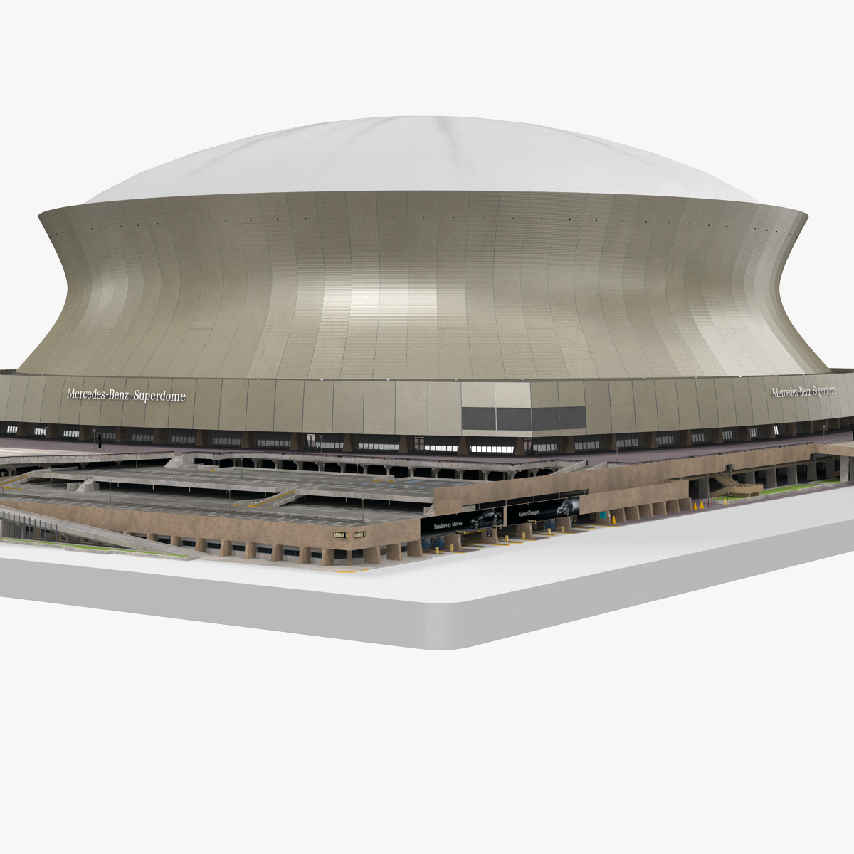 3d 3ds stadium mercedes benz superdome