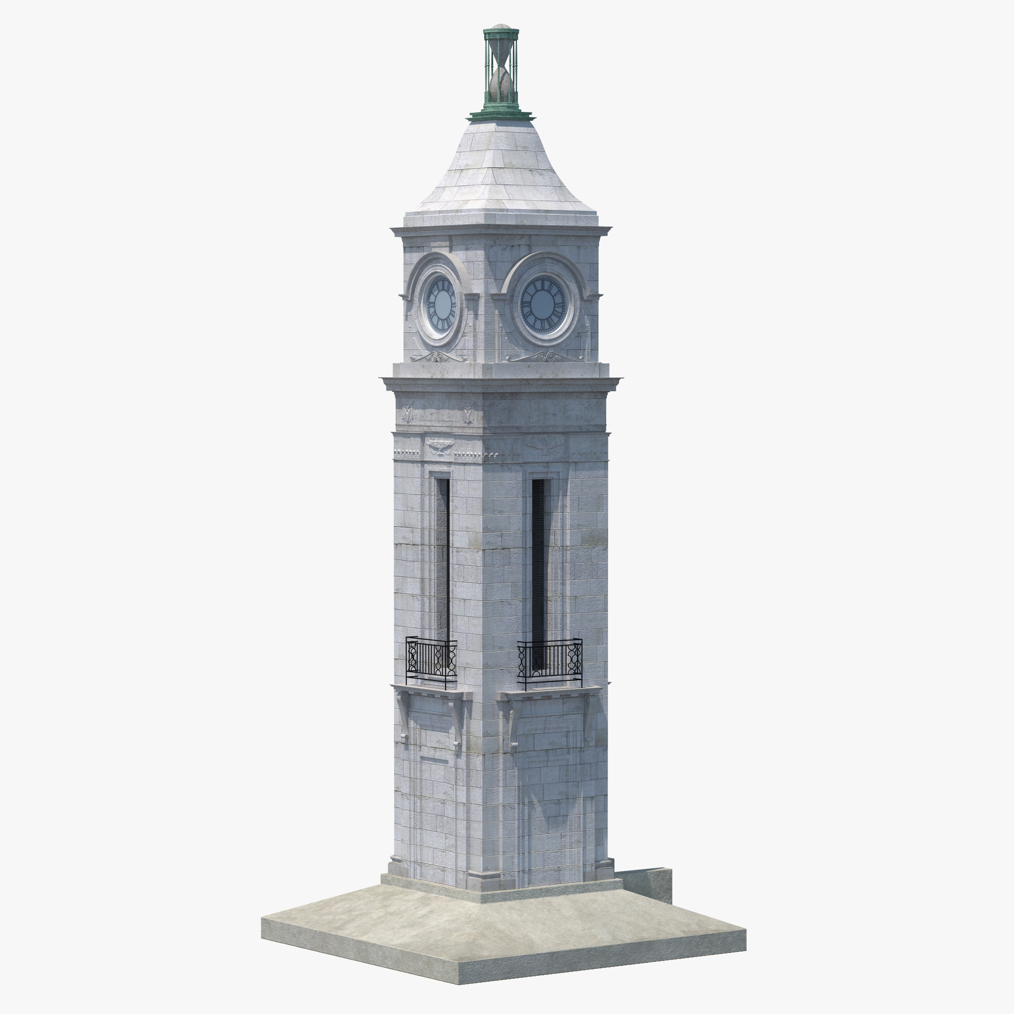 clock tower 3d max