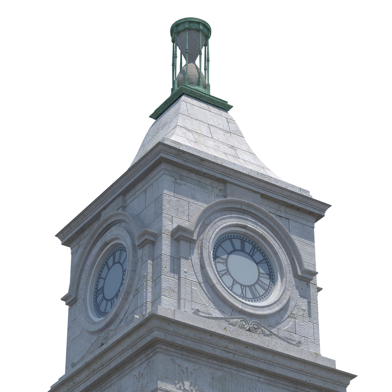 clock tower 3d max