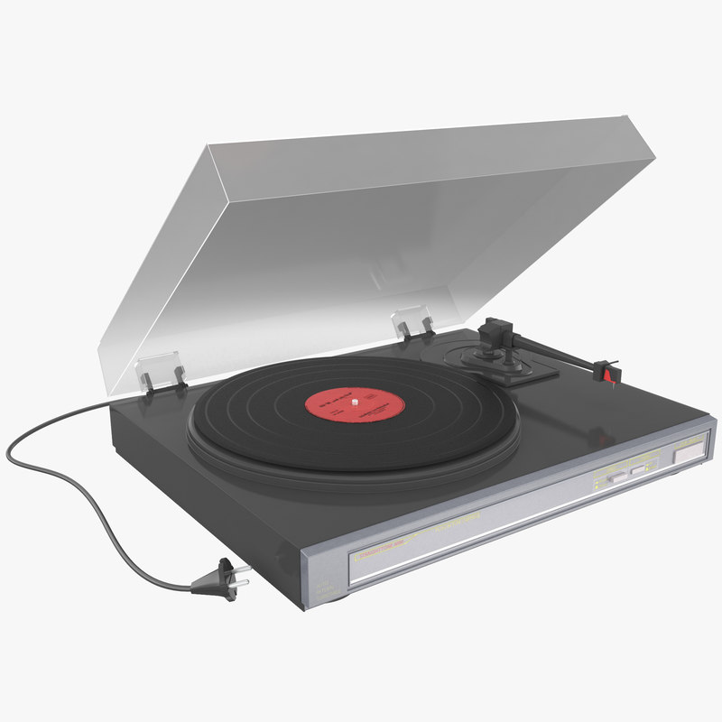 retro turntable obj