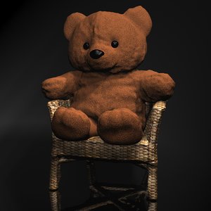 3d teddy bear chair