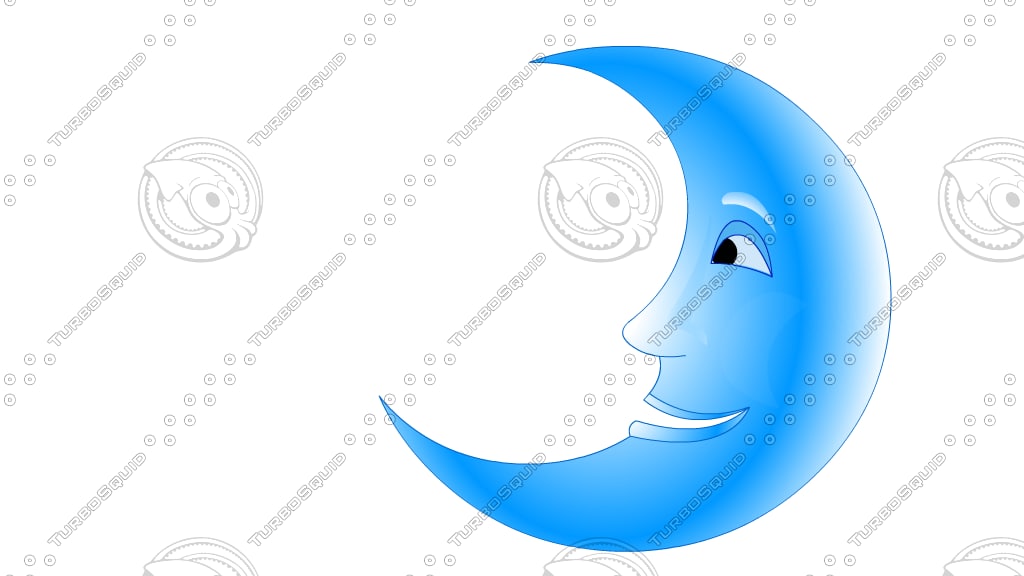 Animation moon 2d side