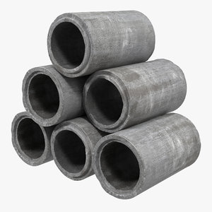 3ds max concrete pipe
