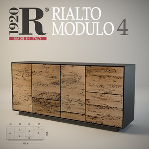 3d max sideboard rialto modulo 4