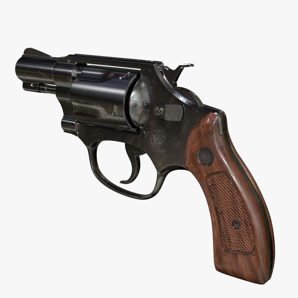 3d Obj Smith Wesson 38 Revolver