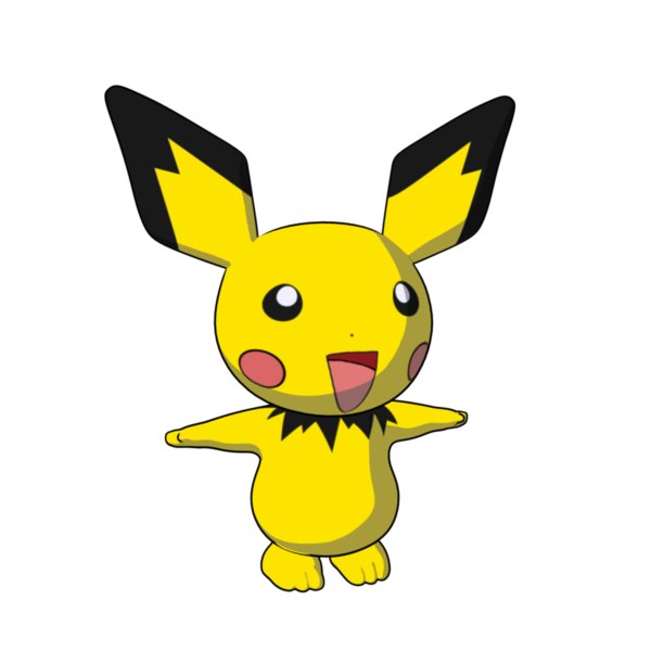 Pichu Süß : Pichu Pokemon Exklusiv 3d Modell Turbosquid 899041 - It remains relatively unchanged from melee;