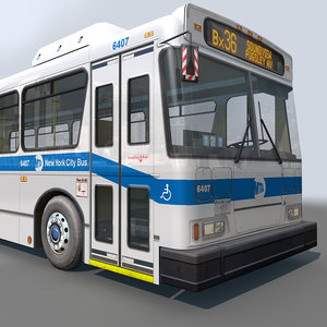 3d city bus model