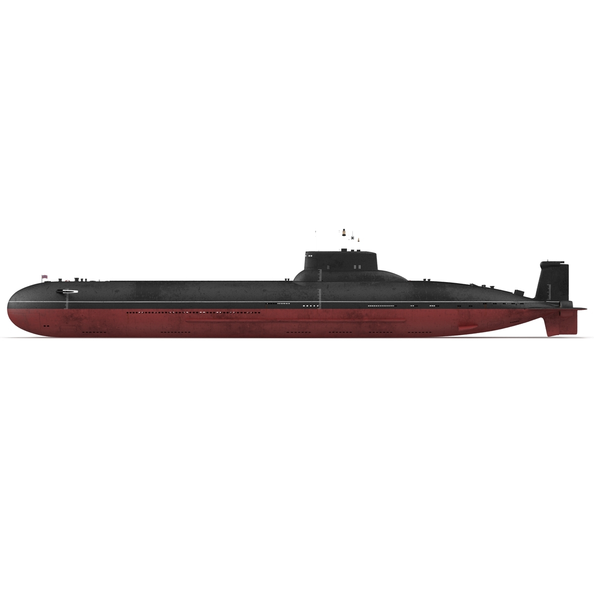 台风级潜艇3d模型