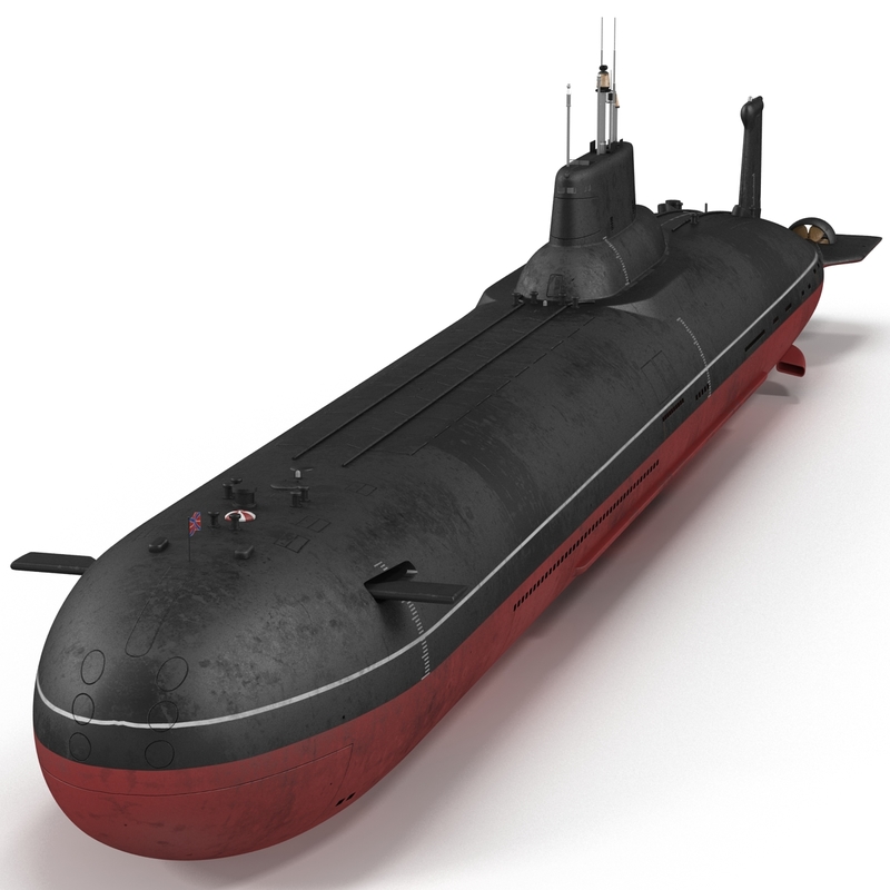 typhoon class submarine 3d max