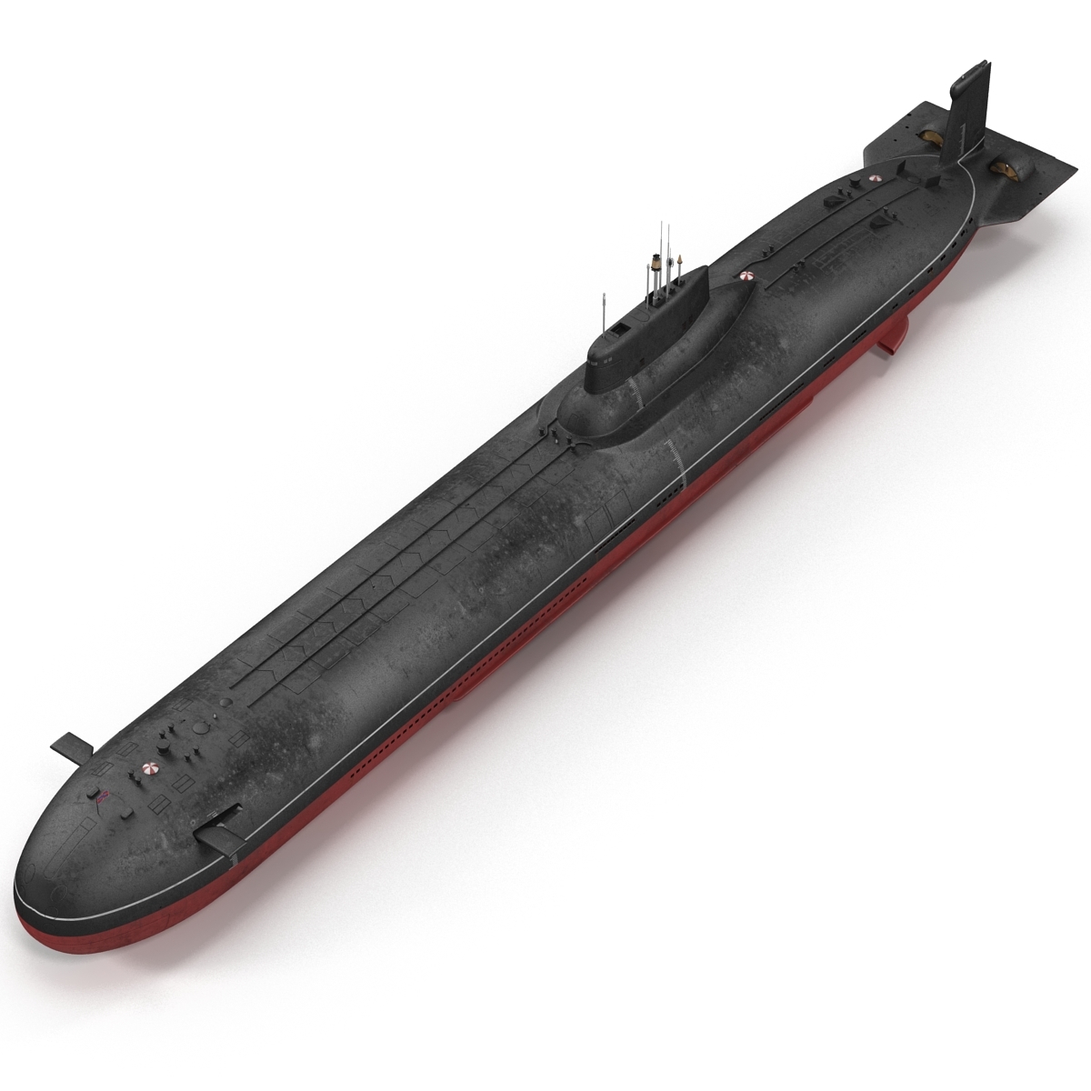 台风级潜艇3d模型