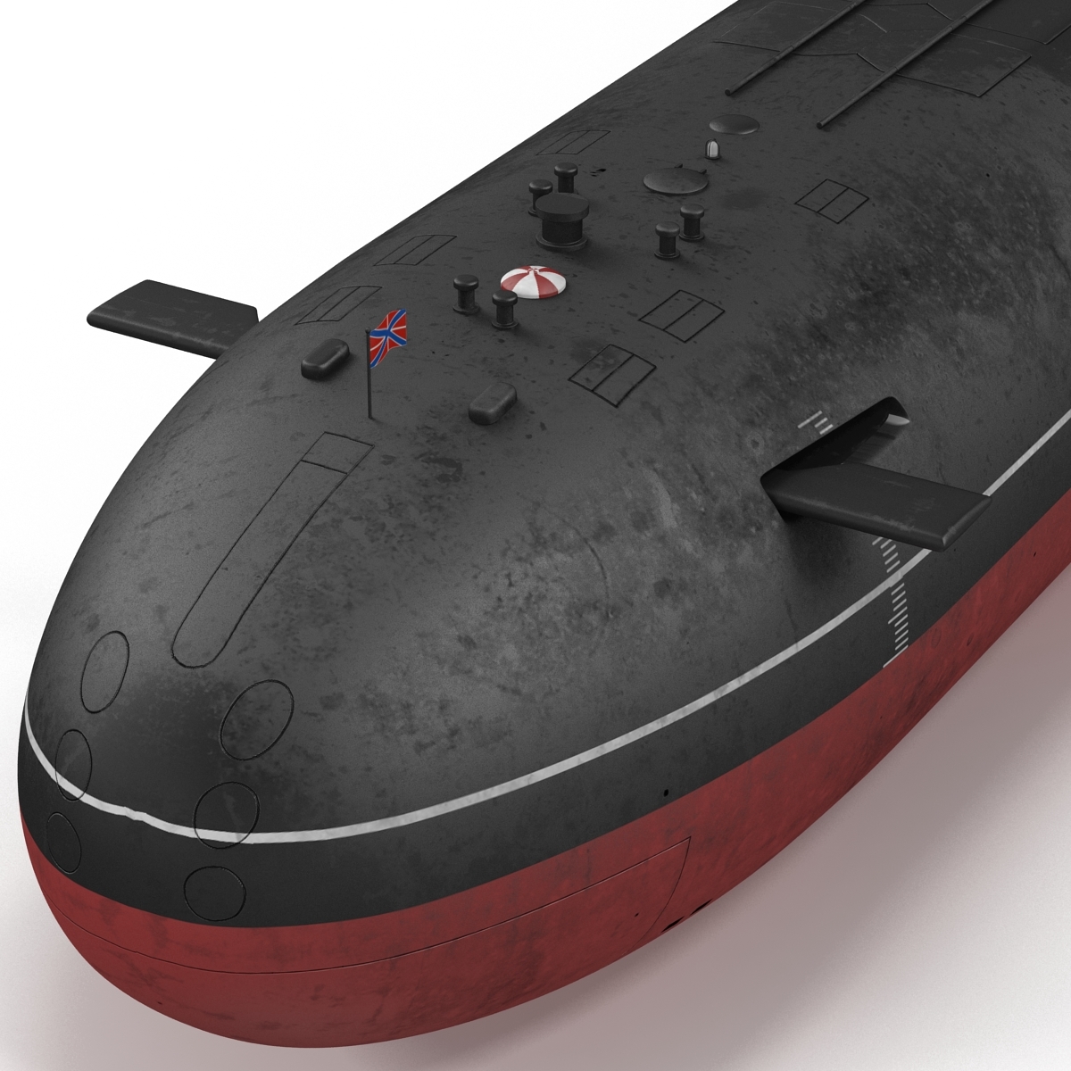 typhoon class submarine 3d max