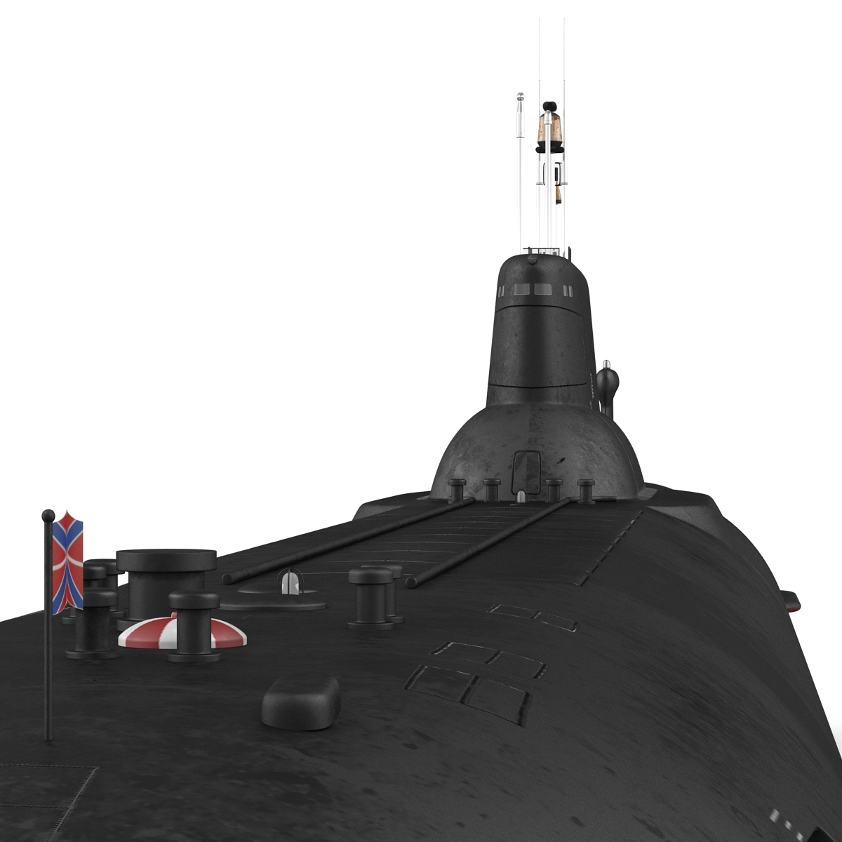 Typhoon Class Submarine 3d Model