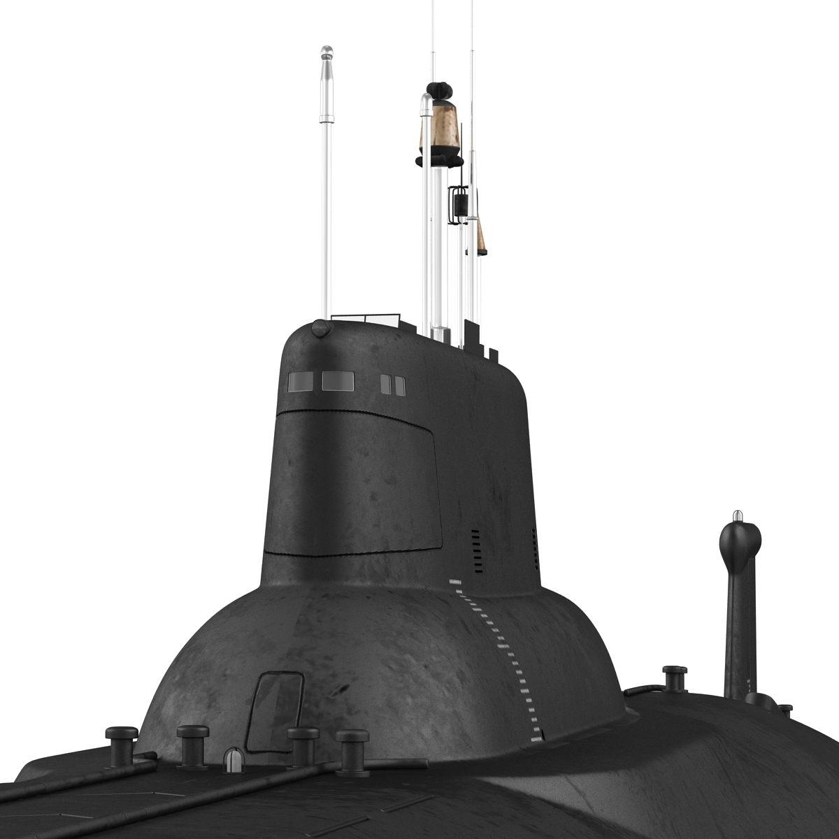 Typhoon Class Submarine 3d Model