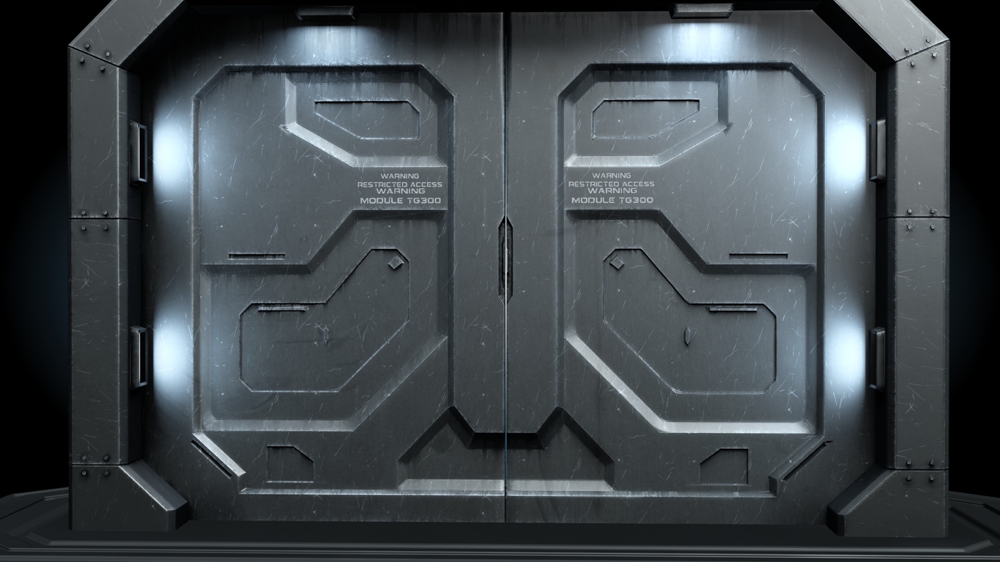 sci fi gate door model