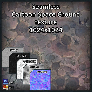 Cartoon Space Ground texture
