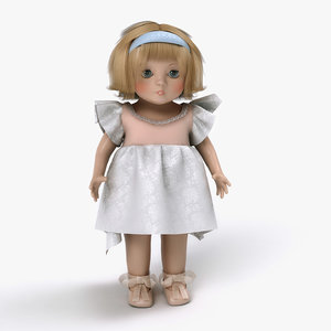 vintage doll 3d model