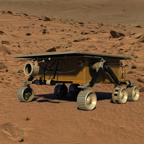 mars sojourner rover 3d model