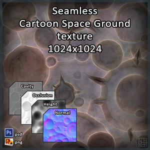 Cartoon Space Ground texture
