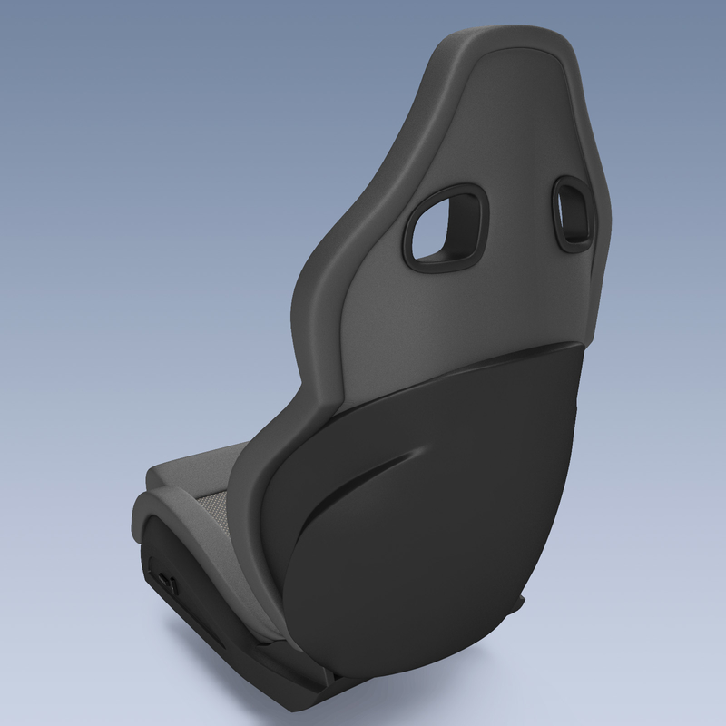 racing seat 3d model