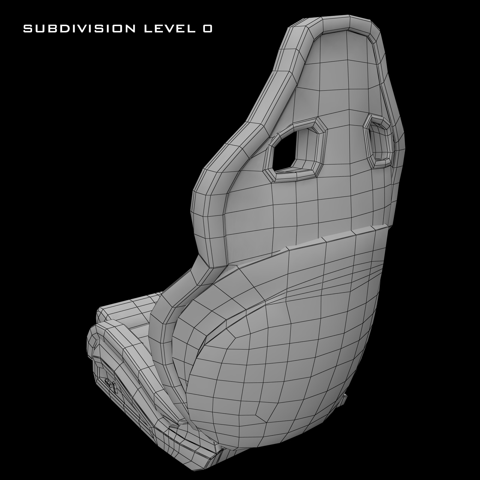 racing seat 3d model