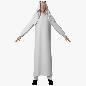 3d 3ds arab clothing men