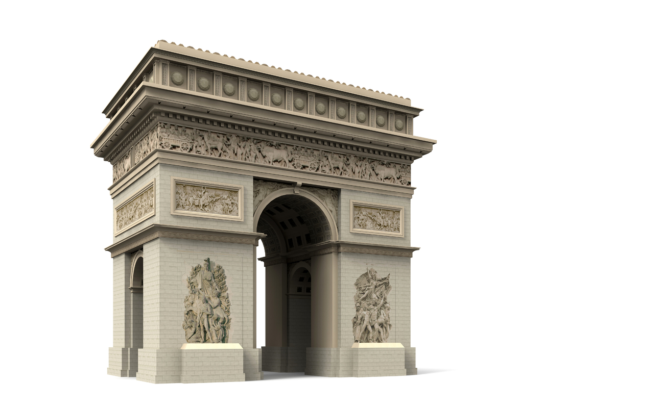 arc triomphe 3d model