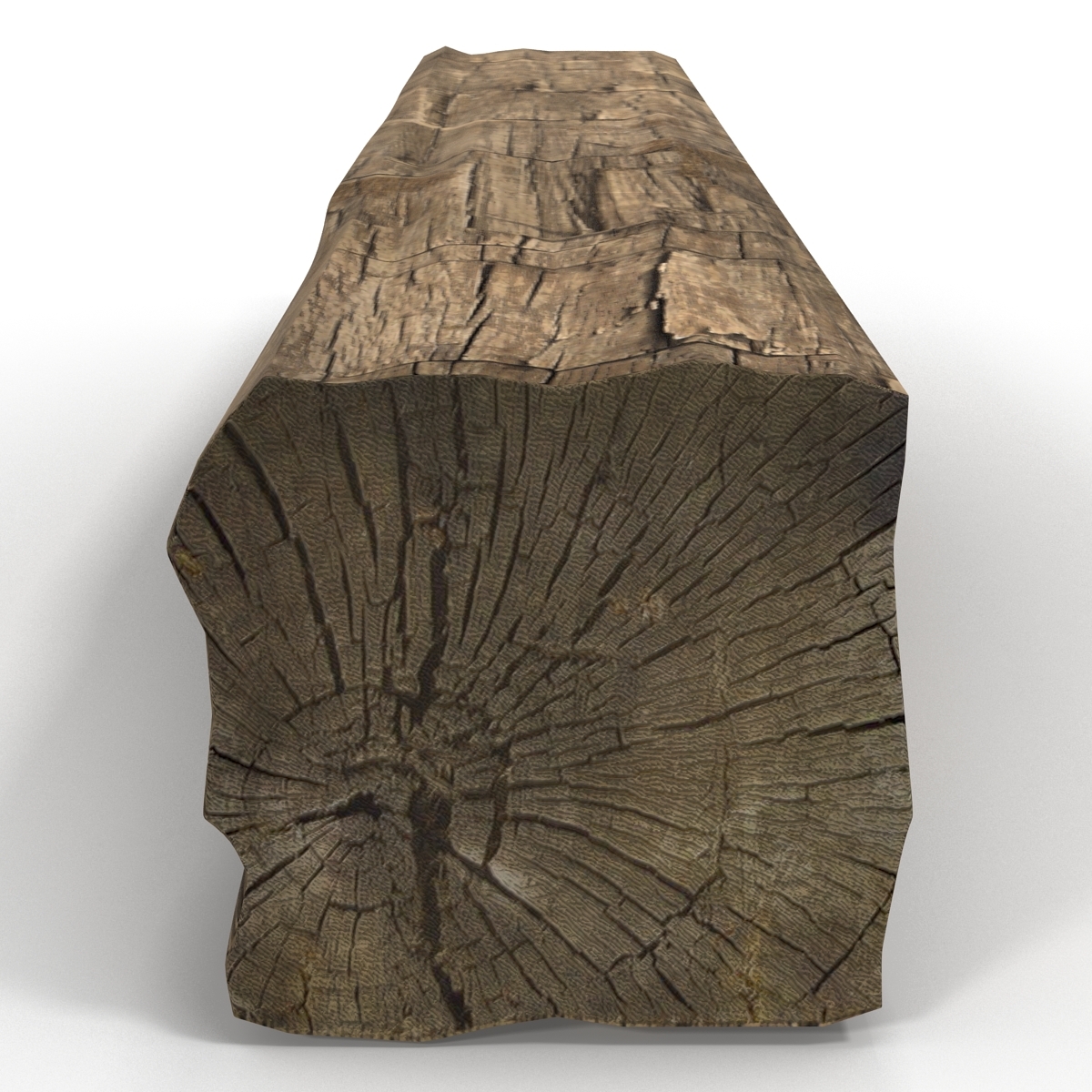 老木日志3d模型