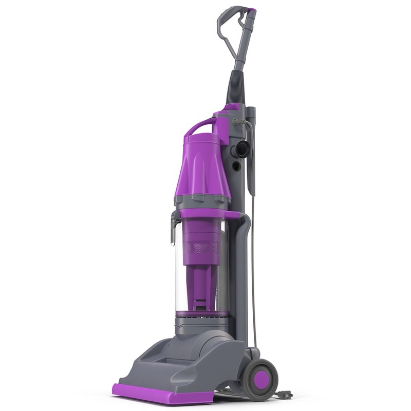 3d model stand vacuum cleaner violet