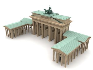 brandenburg gate 3d model