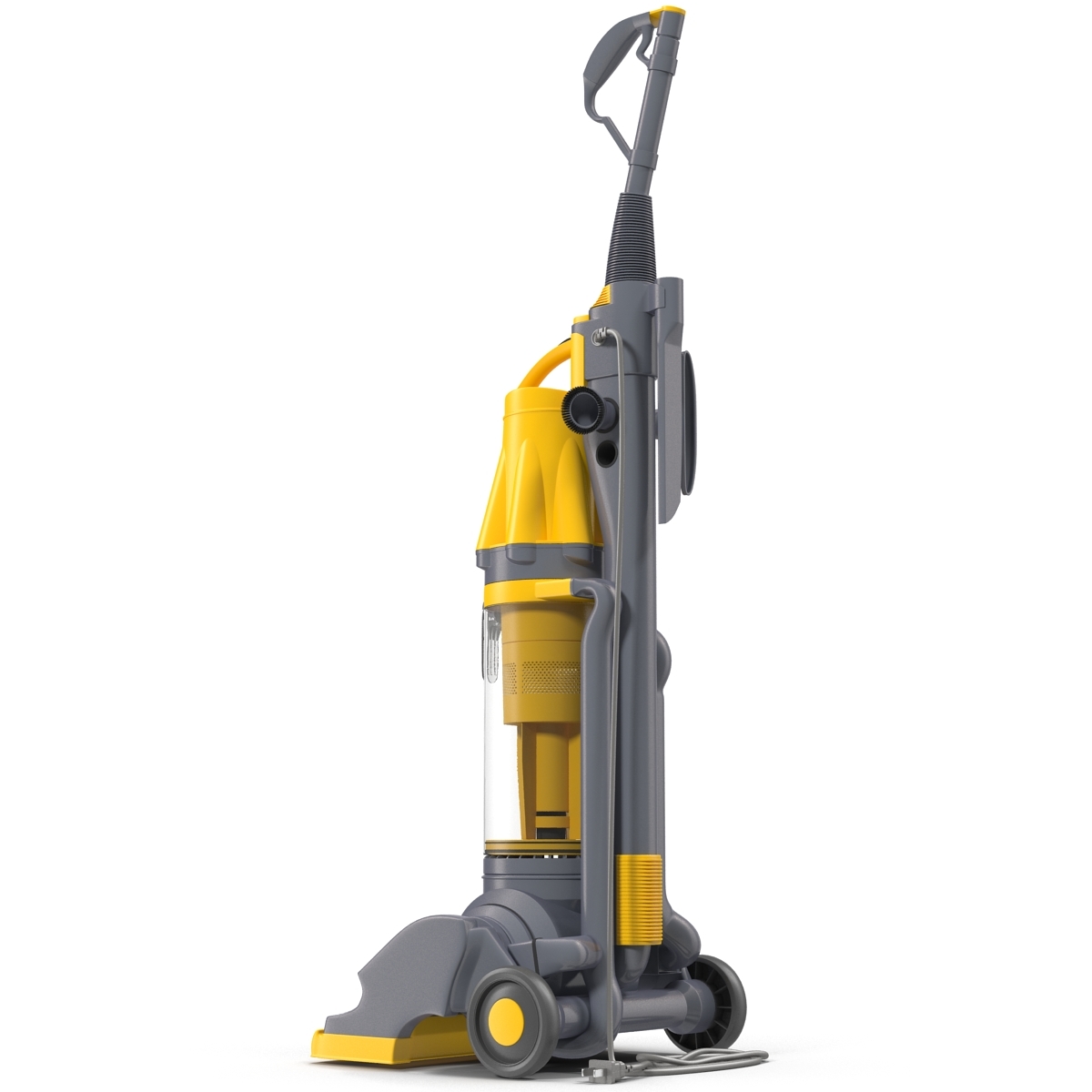 stand vacuum cleaner yellow 3d c4d