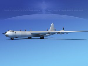 3d model b-36b convair b-36 peacemaker
