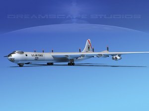 b-36b b-36d convair b-36 3d max