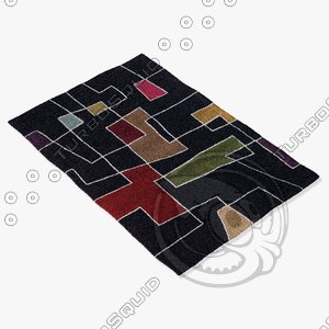 chandra rugs ben-3000 3d 3ds