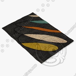 chandra rugs ben-3020 3d max