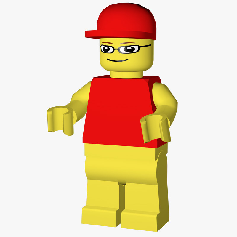 lego man 3d model