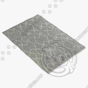 chandra rugs lim-25706 3d max