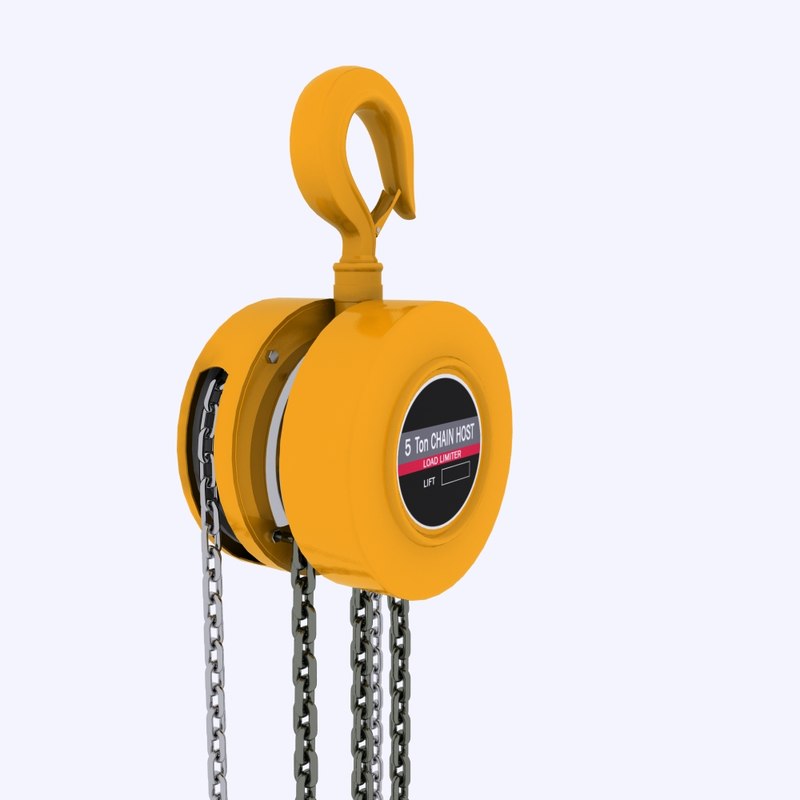 hand chain hoist 3d model