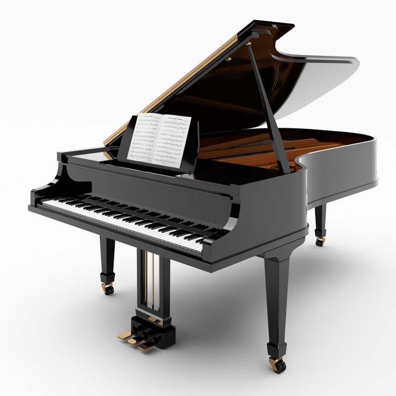 grand piano 3d 3ds