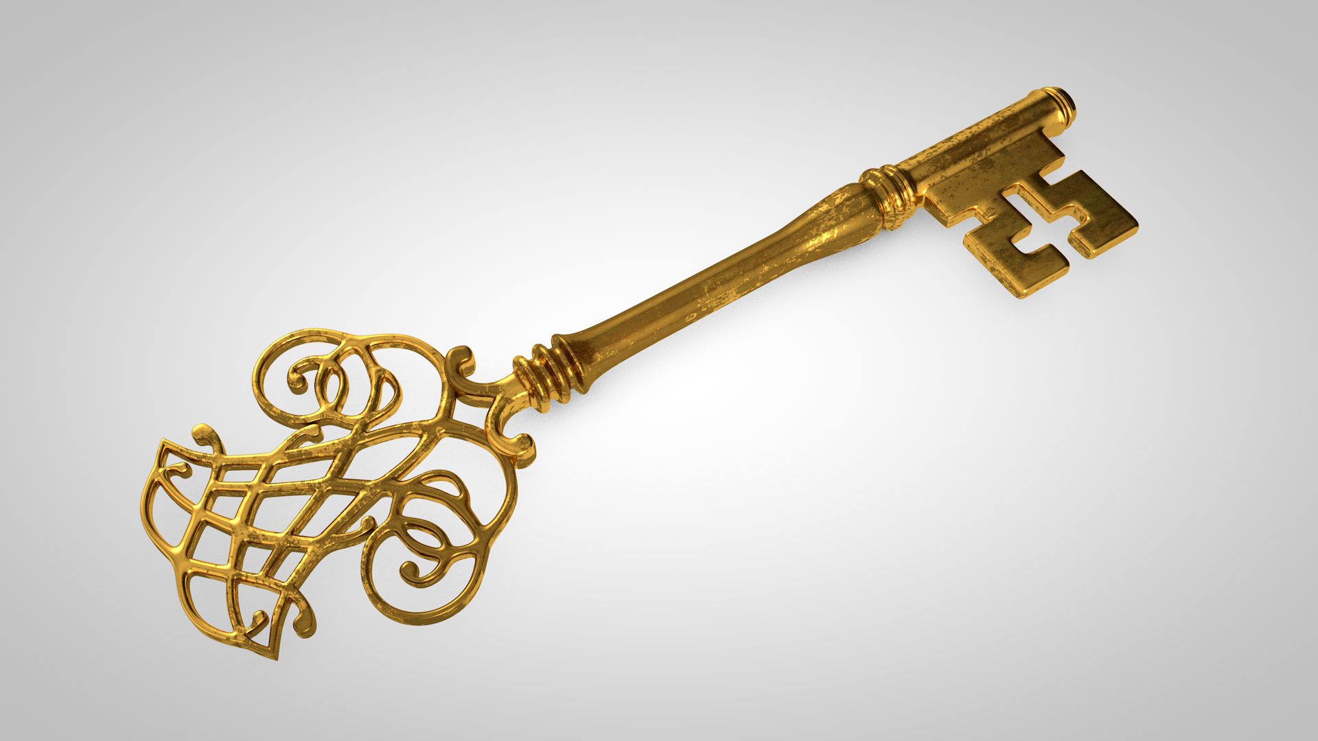 skeleton key 3d model