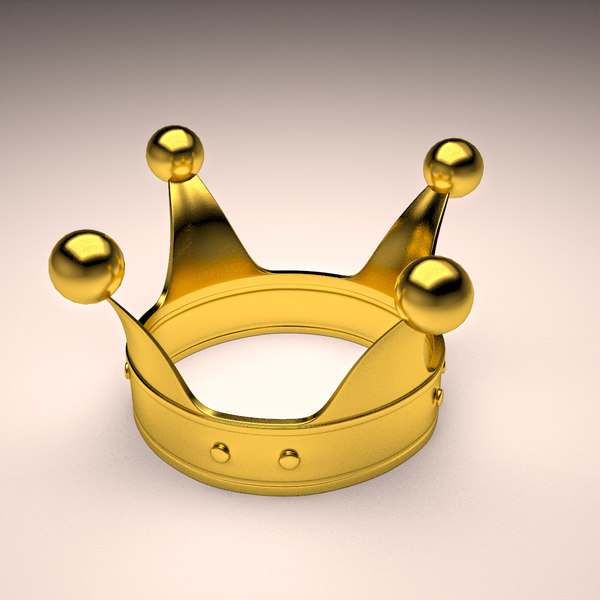 gold crown 3d model