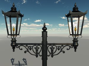 3ds max lamppost victorian lamp post