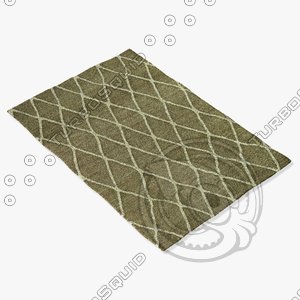 3d loloi rugs aw-01 taupe model